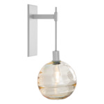 Terra Tempo Wall Sconce - Metallic Beige Silver / Optic Amber