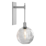 Terra Tempo Wall Sconce - Metallic Beige Silver / Optic Clear