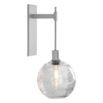 Terra Tempo Wall Sconce - Beige Silver / Optic Clear
