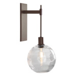 Terra Tempo Wall Sconce - Flat Bronze / Optic Clear