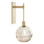 Terra Tempo Wall Sconce - Gilded Brass / Optic Amber
