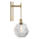 Terra Tempo Wall Sconce - Gilded Brass / Optic Clear
