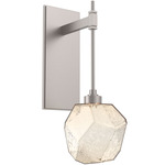 Gem Tempo Wall Sconce - Beige Silver / Amber