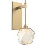 Gem Tempo Wall Sconce - Gilded Brass / Amber