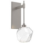 Gem Tempo Wall Sconce - Metallic Beige Silver / Clear