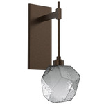 Gem Tempo Wall Sconce - Flat Bronze / Smoke