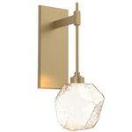 Gem Tempo Wall Sconce - Gilded Brass / Amber