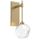 Gem Tempo Wall Sconce - Gilded Brass / Clear