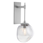 Aster Tempo Wall Sconce - Metallic Beige Silver / Clear