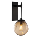 Aster Tempo Wall Sconce - Matte Black / Bronze