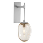 Meteo Tempo Wall Sconce - Beige Silver / Amber
