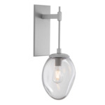 Meteo Tempo Wall Sconce - Beige Silver / Clear