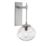 Nova Tempo Wall Sconce - Metallic Beige Silver / Clear