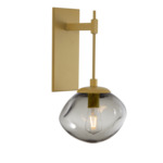 Nova Tempo Wall Sconce - Gilded Brass / Smoke