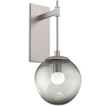 Aster Gem Tempo Wall Sconce - Beige Silver / Smoke Floret