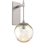 Aster Gem Tempo Wall Sconce - Beige Silver / Amber Zircon