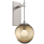Aster Gem Tempo Wall Sconce - Beige Silver / Bronze Zircon