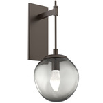 Aster Gem Tempo Wall Sconce - Flat Bronze / Smoke Geo