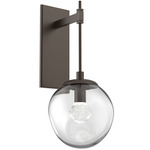 Aster Gem Tempo Wall Sconce - Flat Bronze / Clear Zircon