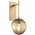 Aster Gem Tempo Wall Sconce - Gilded Brass / Bronze Geo