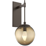 Aster Gem Tempo Wall Sconce - Flat Bronze / Bronze Geo