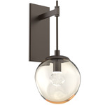 Aster Gem Tempo Wall Sconce - Flat Bronze / Amber Zircon