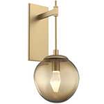 Aster Gem Tempo Wall Sconce - Gilded Brass / Bronze Geo