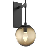 Aster Gem Tempo Wall Sconce - Matte Black / Bronze Geo