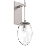 Meteo Gem Tempo Wall Sconce - Beige Silver / Clear Geo