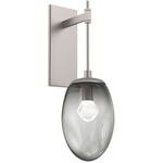 Meteo Gem Tempo Wall Sconce - Beige Silver / Smoke Zircon