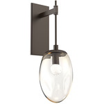 Meteo Gem Tempo Wall Sconce - Flat Bronze / Amber Floret