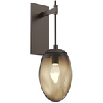 Meteo Gem Tempo Wall Sconce - Flat Bronze / Bronze Geo