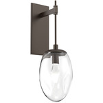 Meteo Gem Tempo Wall Sconce - Flat Bronze / Clear Geo
