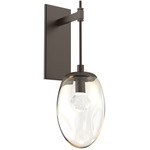 Meteo Gem Tempo Wall Sconce - Flat Bronze / Amber Zircon
