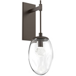 Meteo Gem Tempo Wall Sconce - Flat Bronze / Clear Zircon
