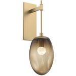 Meteo Gem Tempo Wall Sconce - Gilded Brass / Bronze Floret
