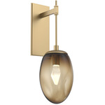 Meteo Gem Tempo Wall Sconce - Gilded Brass / Bronze Geo