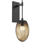 Meteo Gem Tempo Wall Sconce - Matte Black / Bronze Floret