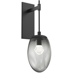Meteo Gem Tempo Wall Sconce - Matte Black / Smoke Zircon