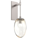 Meteo Gem Tempo Wall Sconce - Beige Silver / Amber Floret