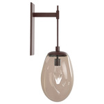 Meteo Gem Tempo Wall Sconce - Flat Bronze / Bronze Geo