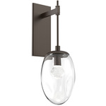 Meteo Gem Tempo Wall Sconce - Flat Bronze / Clear Zircon