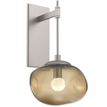 Nova Gem Tempo Wall Sconce - Beige Silver / Bronze Floret