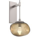 Nova Gem Tempo Wall Sconce - Beige Silver / Bronze Geo
