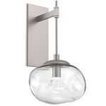 Nova Gem Tempo Wall Sconce - Beige Silver / Clear Zircon