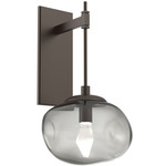 Nova Gem Tempo Wall Sconce - Flat Bronze / Smoke Geo
