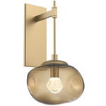 Nova Gem Tempo Wall Sconce - Gilded Brass / Bronze Zircon