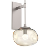 Nova Gem Tempo Wall Sconce - Beige Silver / Amber Floret