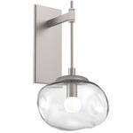 Nova Gem Tempo Wall Sconce - Beige Silver / Clear Floret