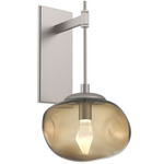 Nova Gem Tempo Wall Sconce - Beige Silver / Bronze Geo